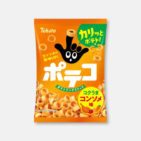 Tohato Poteco Potato Ring Snacks (Consommé) 60g