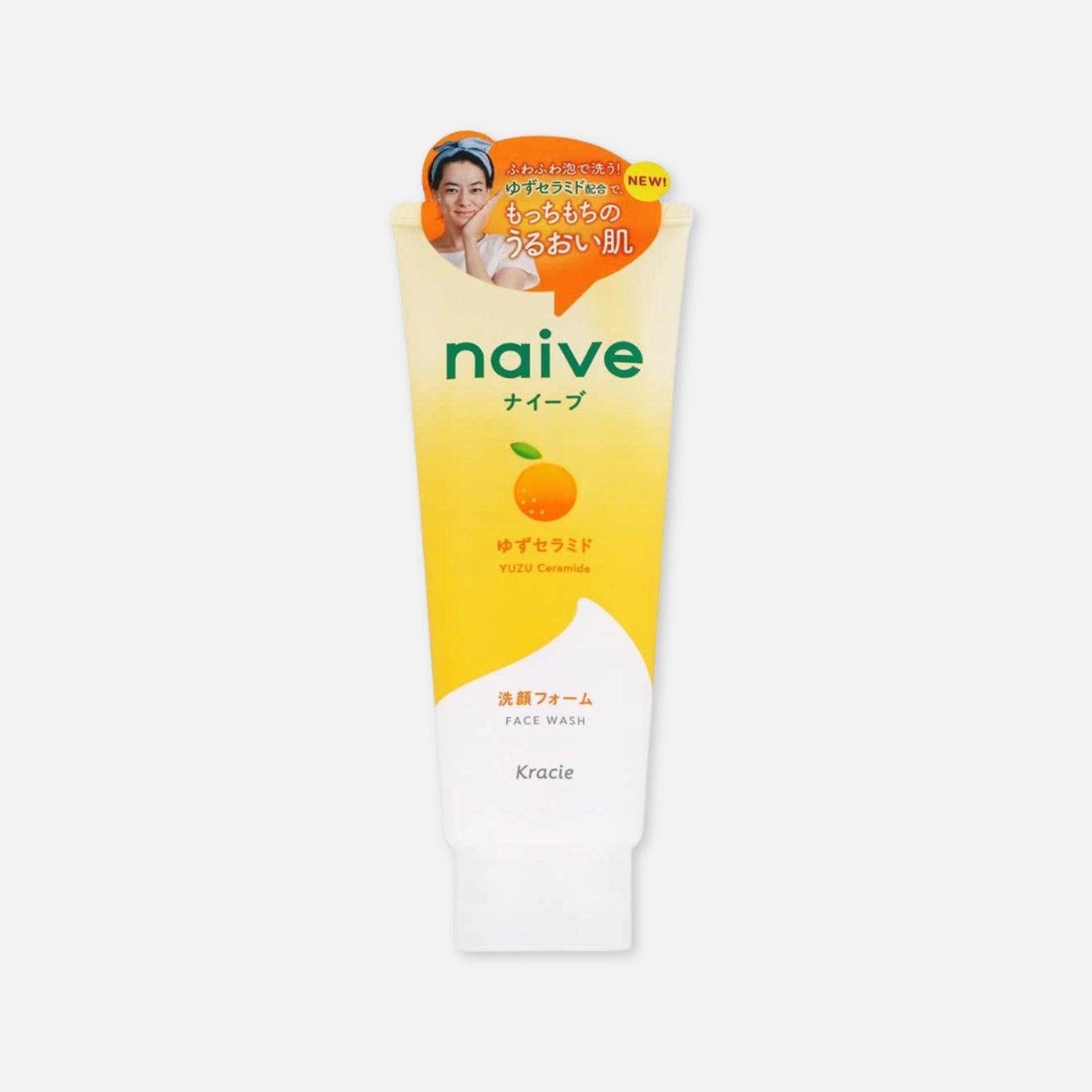Naive Face Wash Foam Yuzu Ceramide 130g