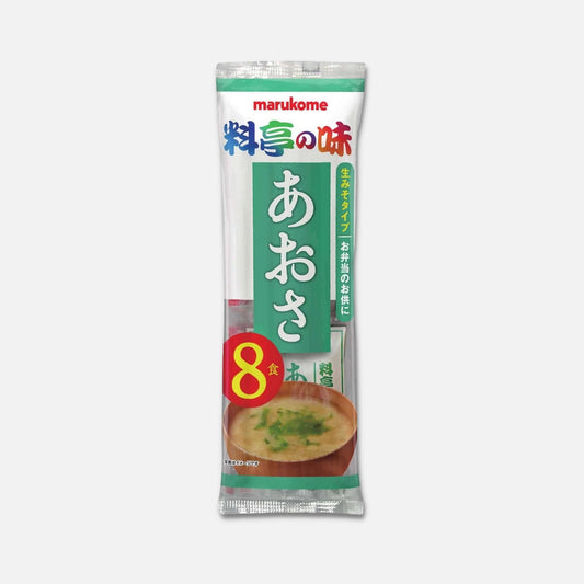Marukome Ryotei No Aji Miso Soup Sea Lettuce 17g (Pack of 8)