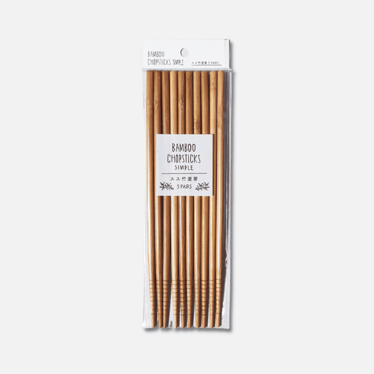 Bamboo Chopsticks Simple 5 Pairs