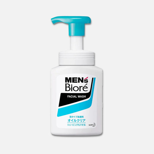 Biore Men's Oil Clear Facial Foam Cleanser 150ml