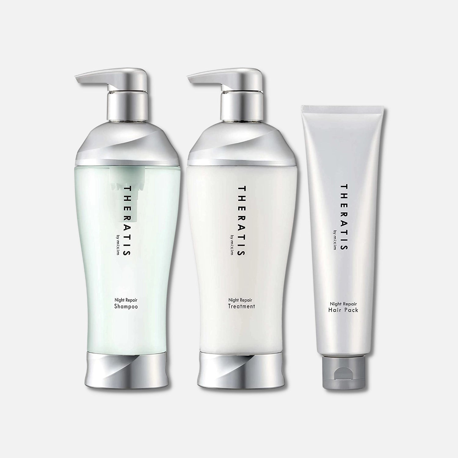 Theratis Night Repair Shampoo, Treatment & Hair Mask Set 435mlx2 + 130g