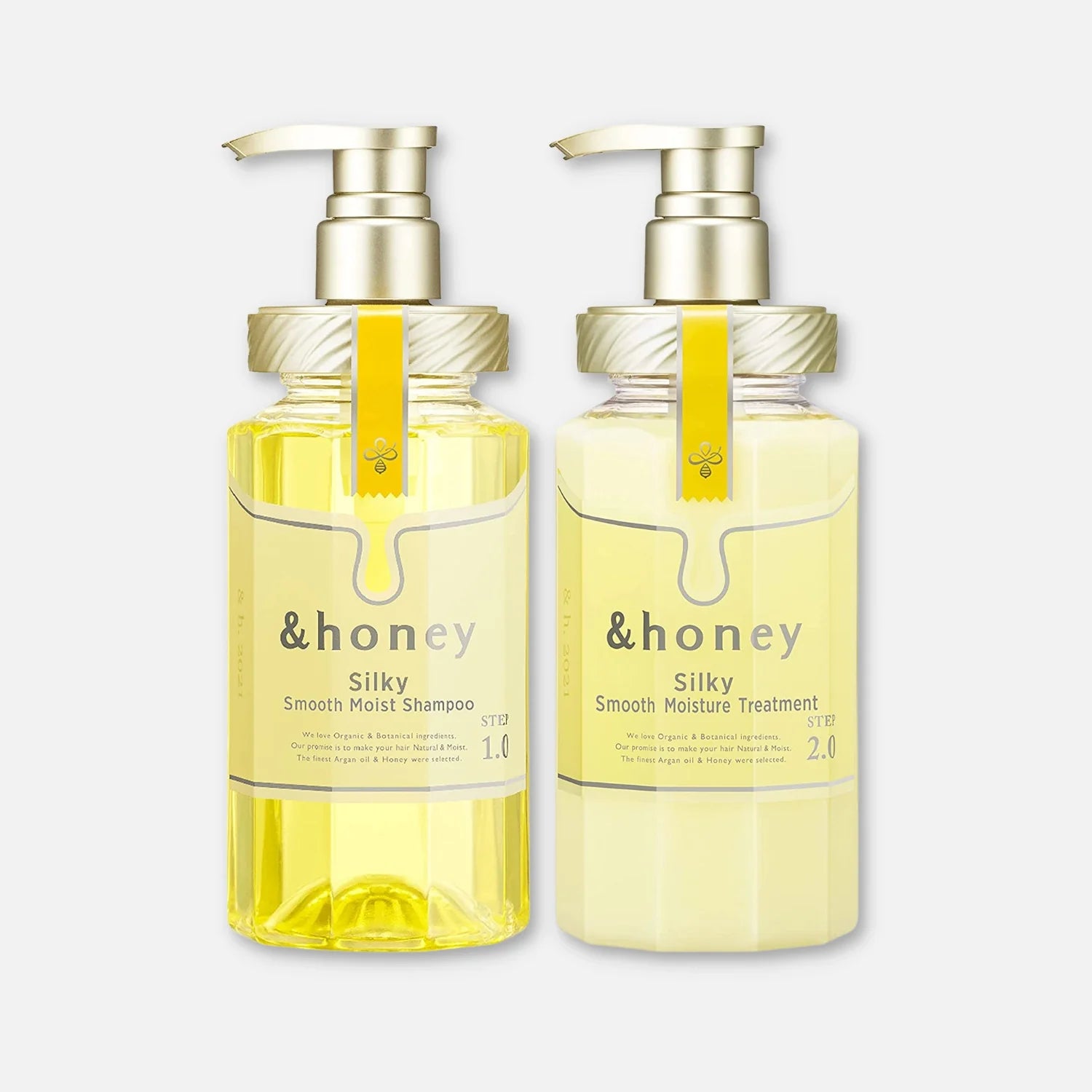 & Honey Silk Smooth Shampoo & Treatment Set 440ml Each