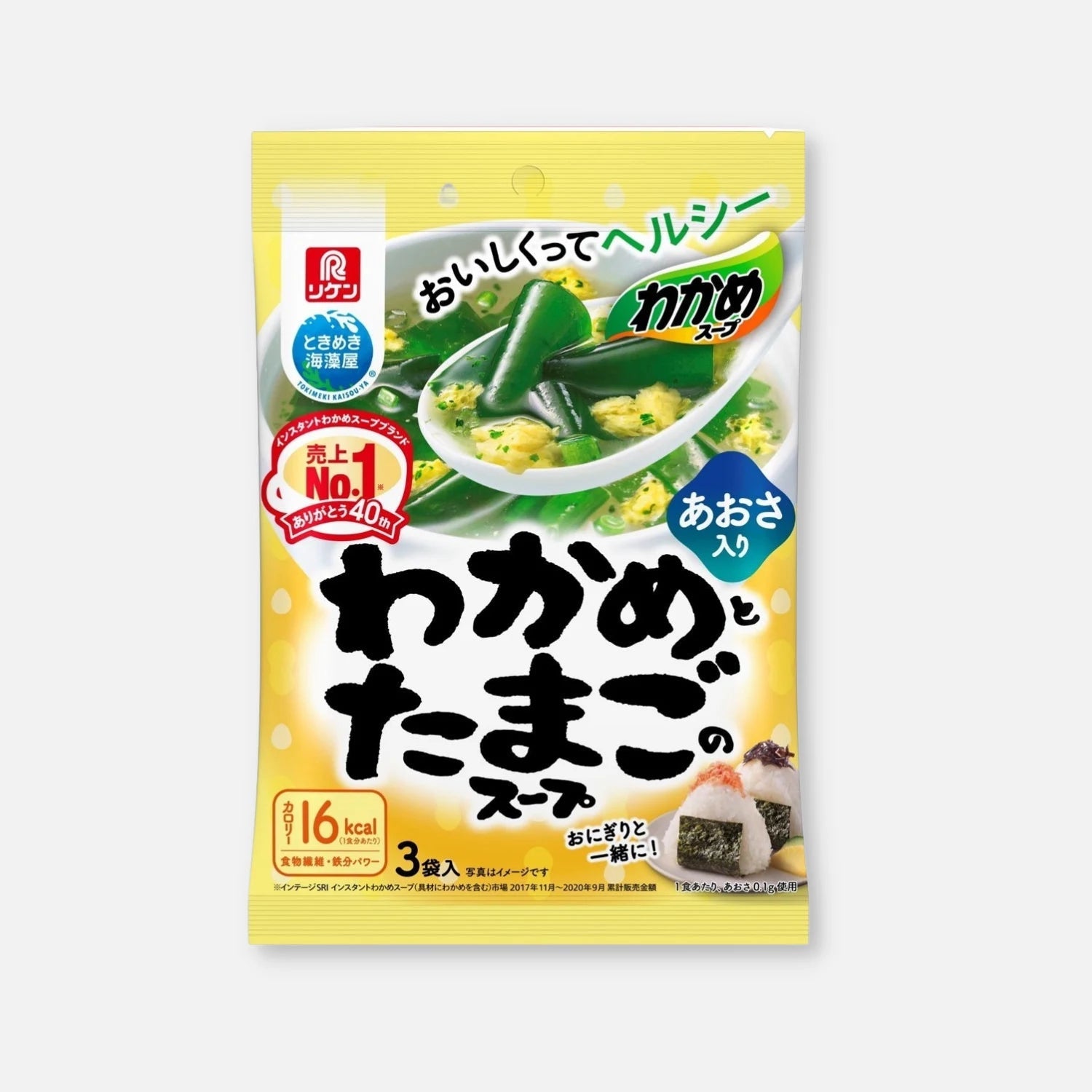 Riken Wakame Seaweed & Eggs Soup (Pack of 3)