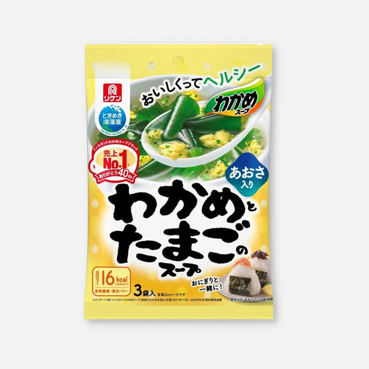 Riken Wakame Seaweed & Eggs Soup (Pack of 3)