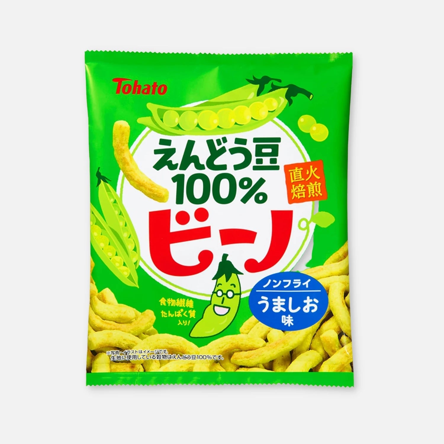 Tohato Bino 100% Roasted Green Peas Corn Snack 61g