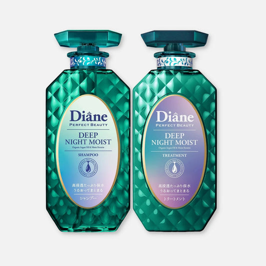 Diane Deep Night Moist Shampoo & Treatment Set 450ml Each