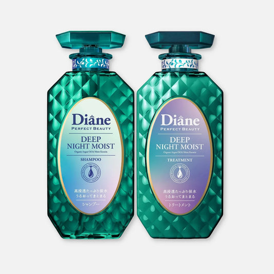 Diane Deep Night Moist Shampoo & Treatment Set 450ml Each
