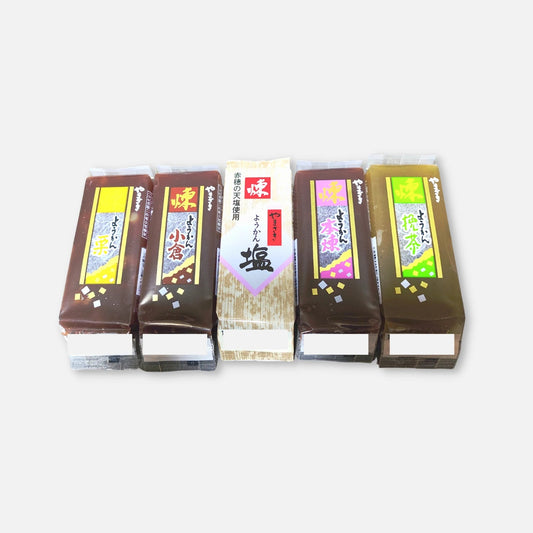Yamazaki Yohkan Traditional Japanese Sweet 5 Flavors Mixed 60g (5 Pieces)
