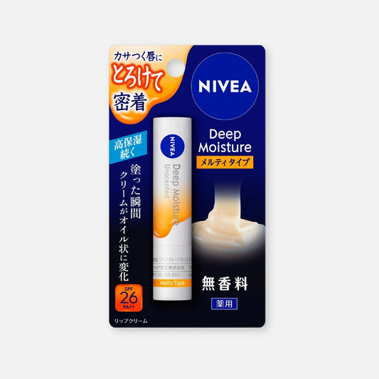 Nivea Japan Deep Moisture Melty Type Lipstick SPF26/PA++ 2.2g (Various Scents)