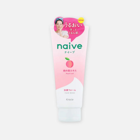 Kracie Naive Face Wash Foam Peach Leaf Extract 120g