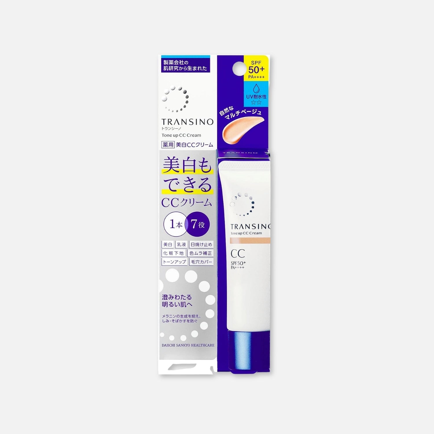 Transino Tone Up CC Cream UV SPF50+/PA++++ 30g (Various Shades)