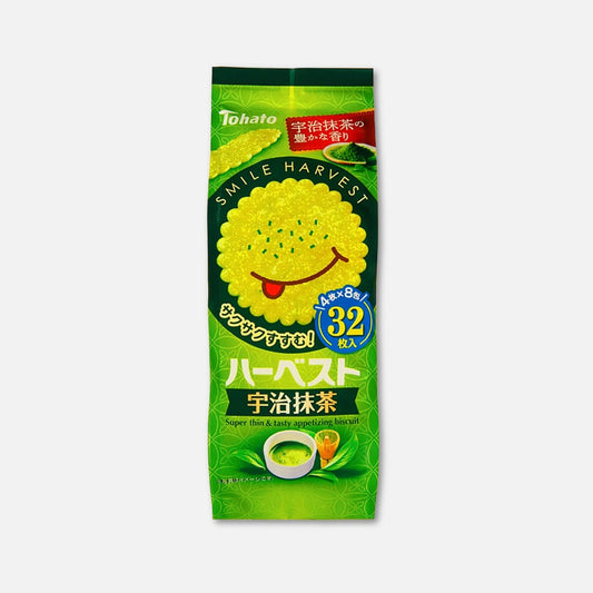 Tohato Harvest Uji Matcha Biscuit 88g (32 Units)