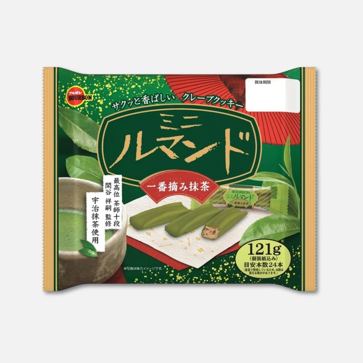 Bourbon Mini Rumando Uji Matcha 121g