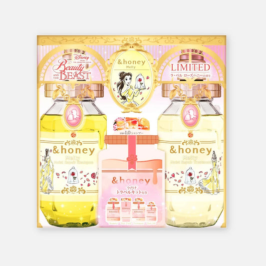 & Honey Melty Beauty and The Beast Limited Shampoo & Treatment Set 440ml Each