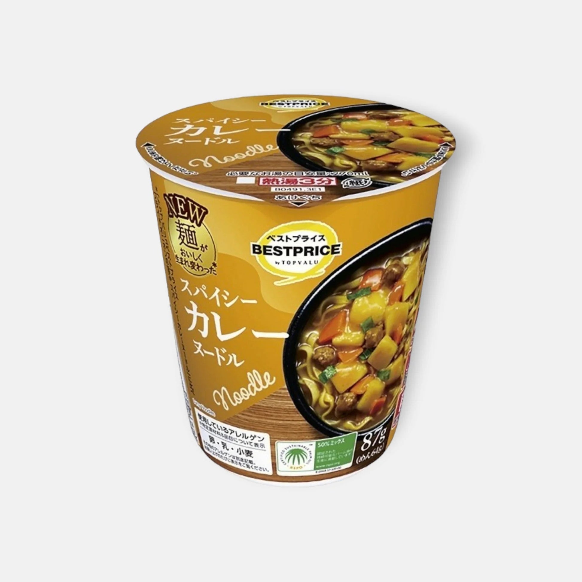 Topvalu Curry Instant Noodle 87g