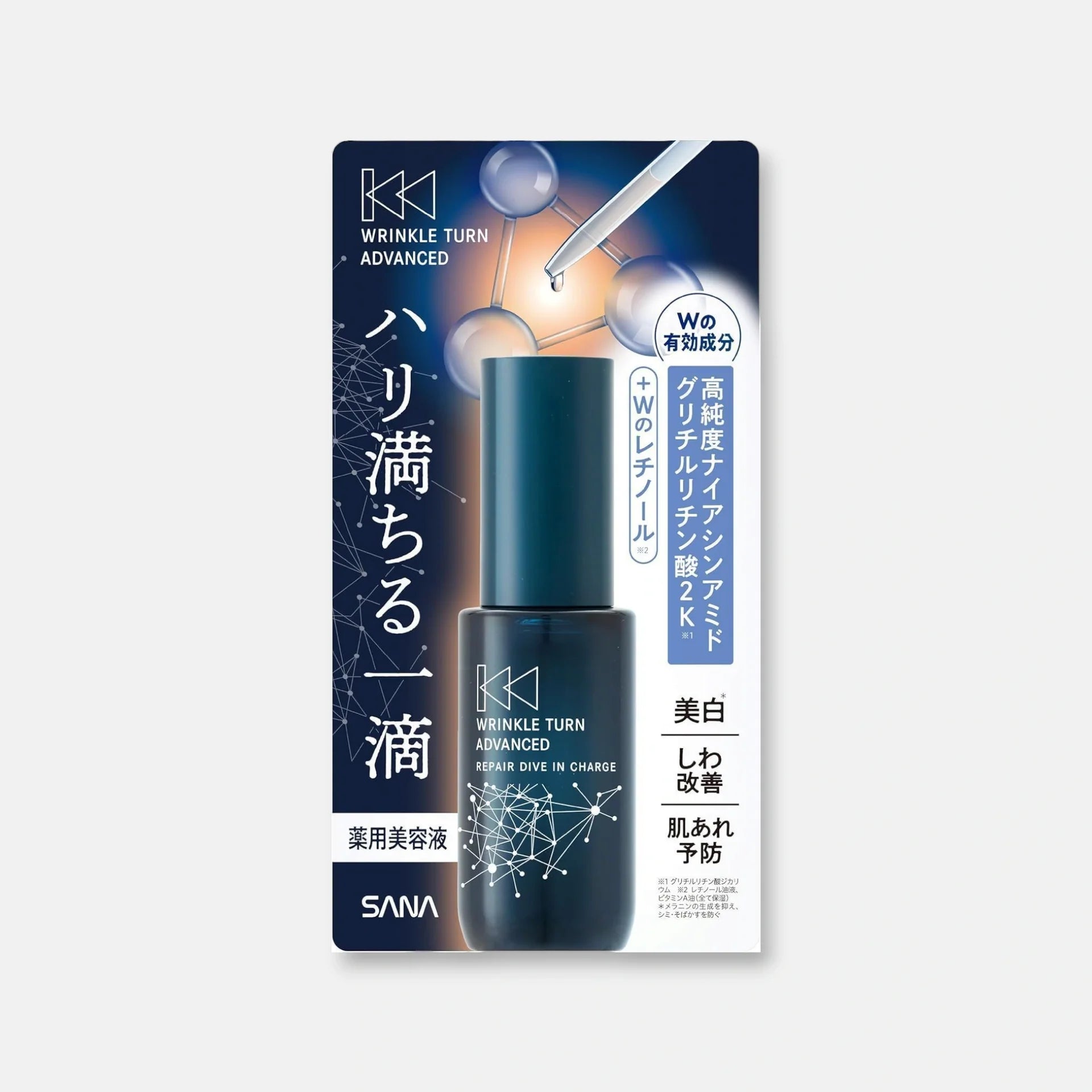 Sana Wrinkle Turn Advanced Repair Dive In Charge 30ml