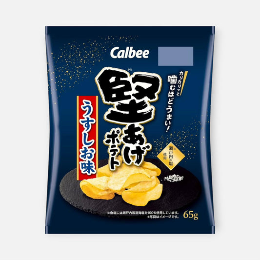 Calbee Kata Age Crunchy Potato Chips (Fine Salt) 65g