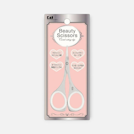 KAI Beauty Scissors with Curved Cutting Edge