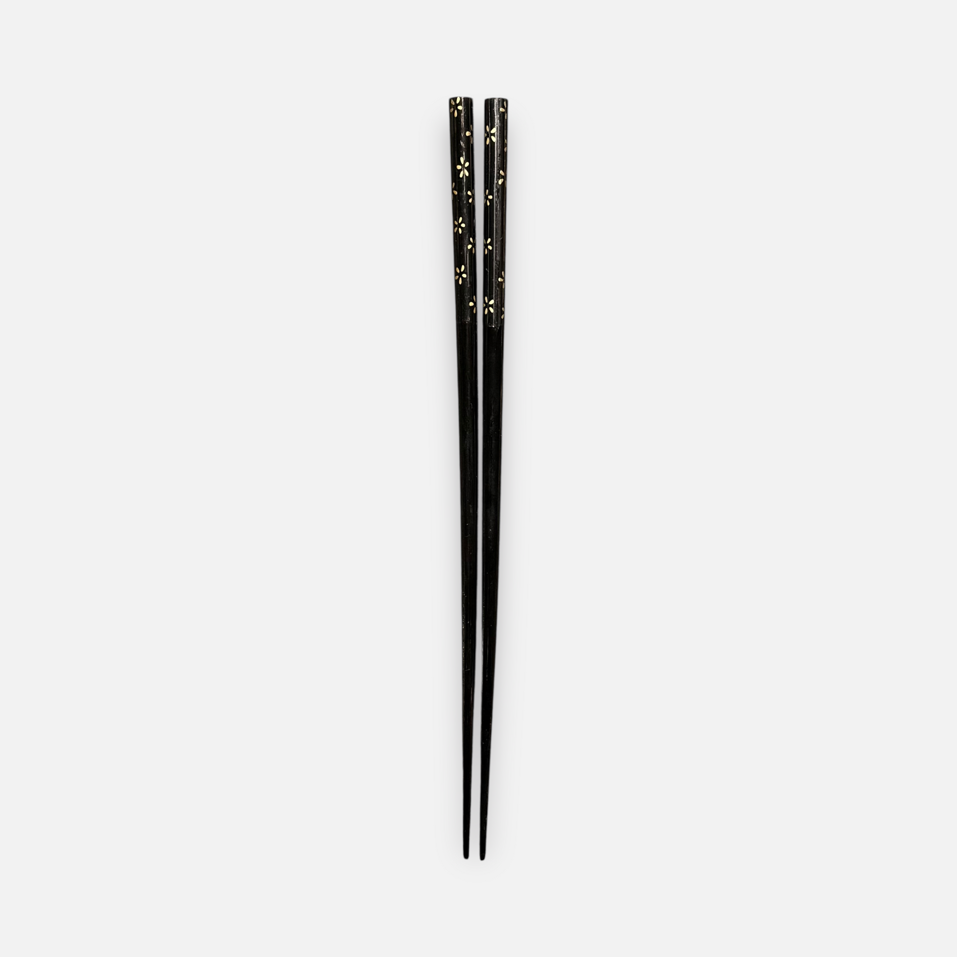 Daiso Natural Wood Small Golden Flowers Design Chopstick