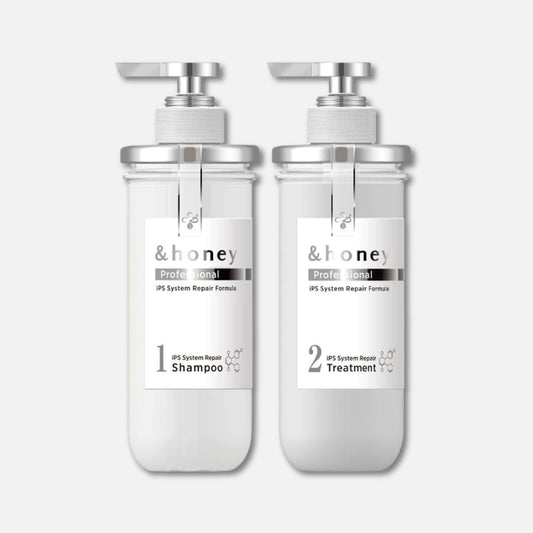 & Honey Professional IPS System Repair Shampoo 440ml & Treatment 445g Set