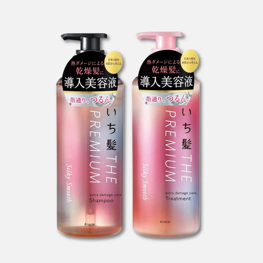 Kracie Ichikami The Premium (Silky Moist) Shampoo & Conditioner Set 480g Each