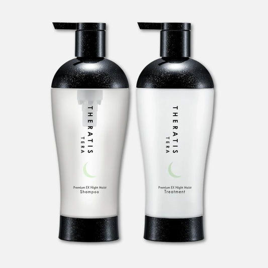 Theratis Tera Premium EX Night Moist Shampoo & Treatment Set 435ml Each