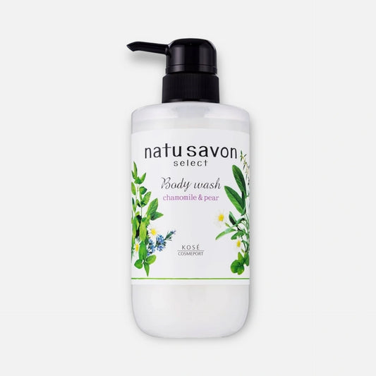 Kose Softymo Natu Savon Body Wash Chamomile & Pear 500ml