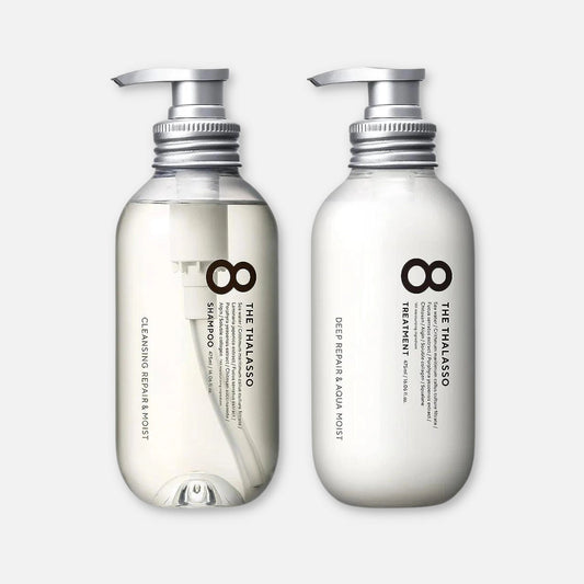 8 The Thalasso Cleansing Repair & Moist Shampoo and Treatment Set (475ml Each)
