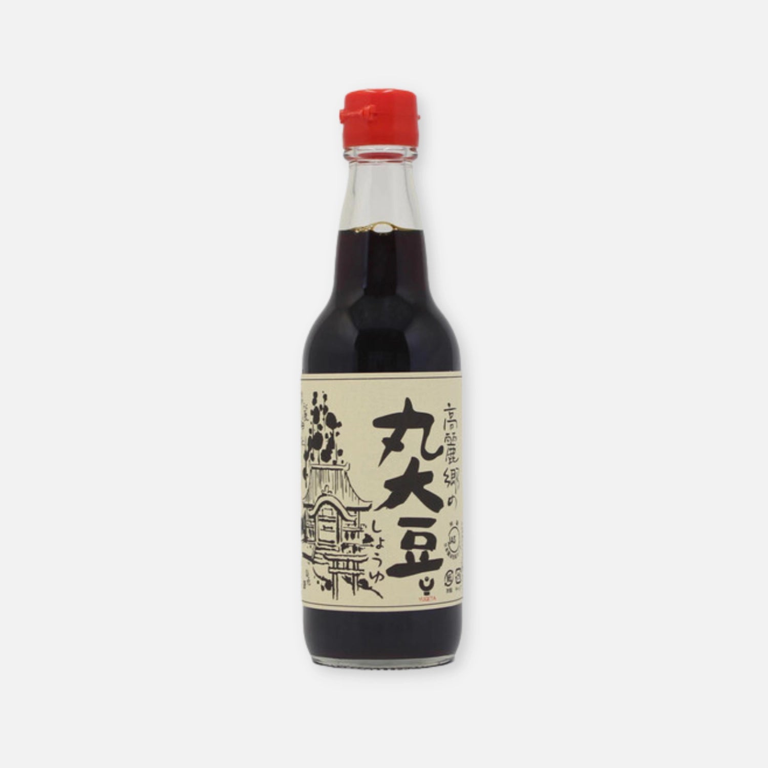 Yugeta Shoyu Whole Bean Soy Sauce Glass Bottle 360ml