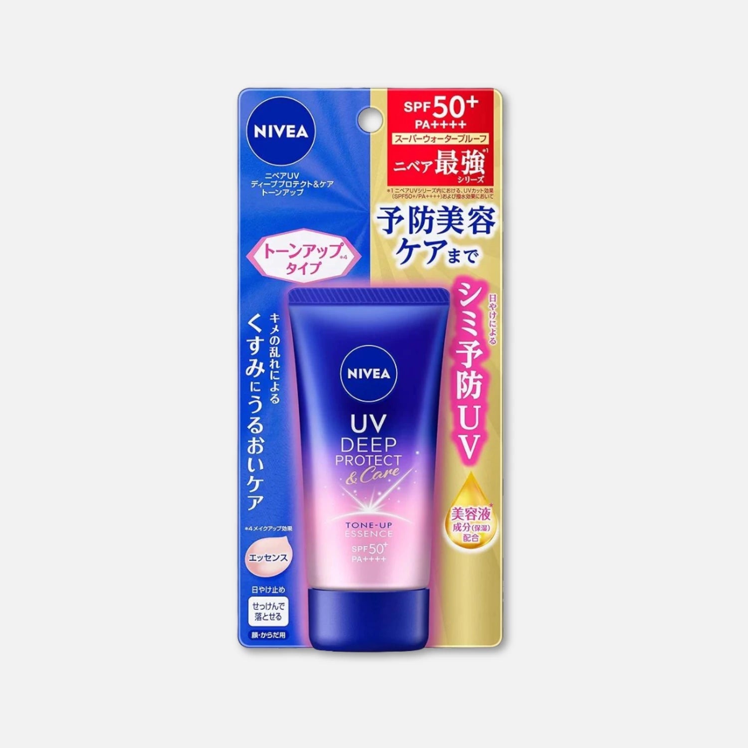 Nivea Japan UV Deep Protect & Care Tone Up Essence SPF 50+/PA++++ 50g