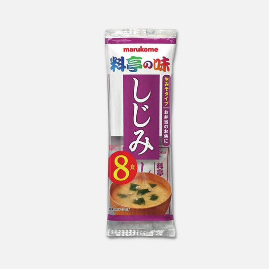 Marukome Ryotei No Aji Miso Soup Shijimi 17g (Pack of 8)