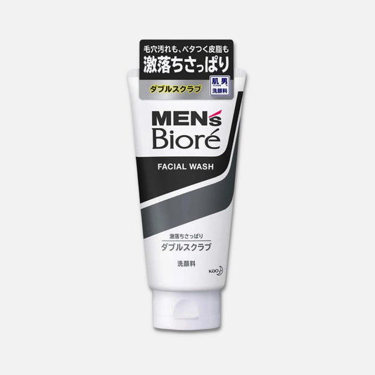 Biore Men's Double Scrub Facial Cleanser 130g