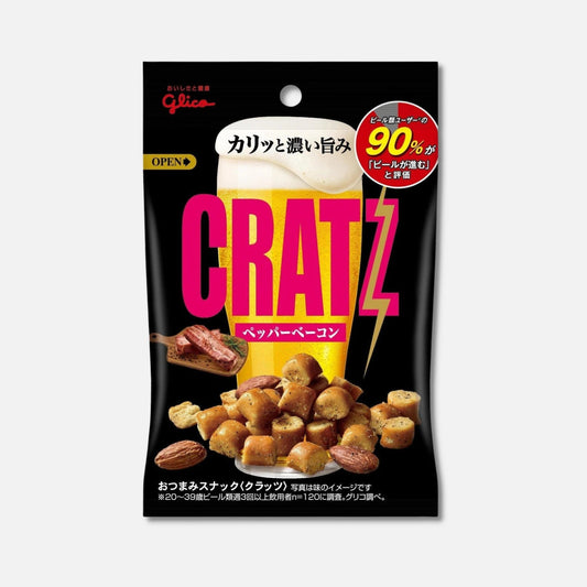 Glico Cratz Pepper Bacon & Almond 42g