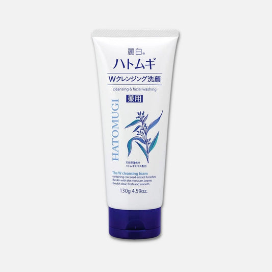 Reihaku Hatomugi Double Moisturizing Facial Cleanser 130g